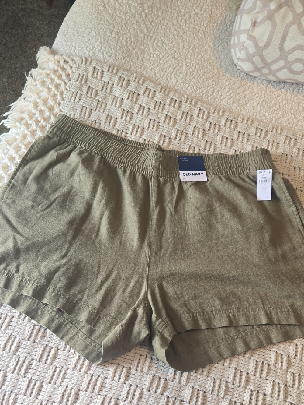 Old Navy Olive Green High-Waist Women’s Shorts